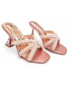 HandCrafted Pearl Heel Rose gold
